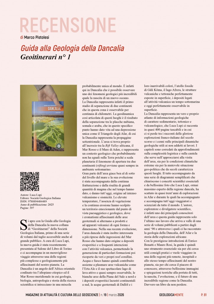 Recensione guida Dancalia - Geologicamente 19-81